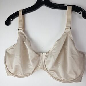 Soma Unbelievable Minimizer Bra Beige 38G Full Coverage Underwire Minimalist